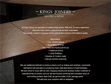 Tablet Screenshot of kingsjoinery.com